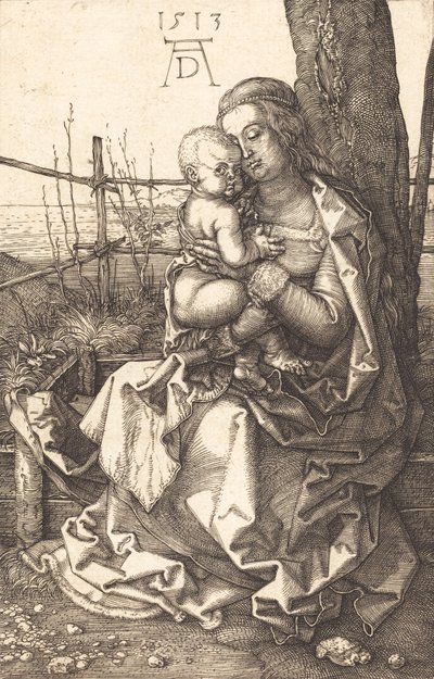 La Vergine e il Bambino seduti sotto un albero da Albrecht Dürer