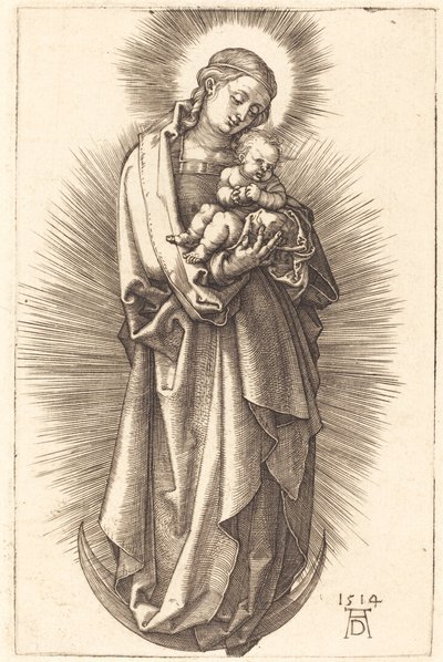 La Vergine e il Bambino su una Mezzaluna con un Diadema da Albrecht Dürer