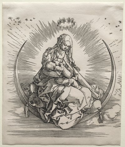 La Vergine su una mezzaluna, c. 1510-1511 da Albrecht Dürer
