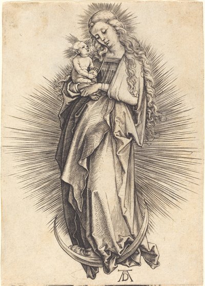 La Vergine sulla mezzaluna da Albrecht Dürer