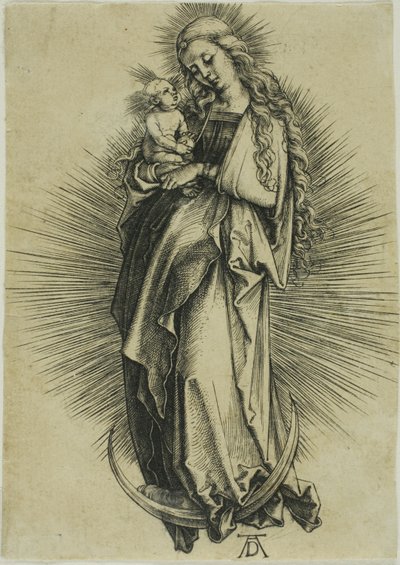 La Vergine sulla mezzaluna da Albrecht Dürer