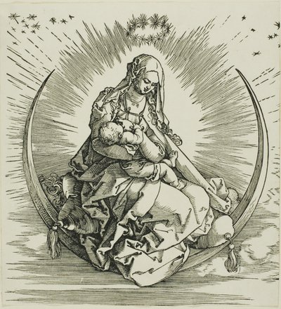 La Vergine sulla mezzaluna, da La vita della Vergine da Albrecht Dürer
