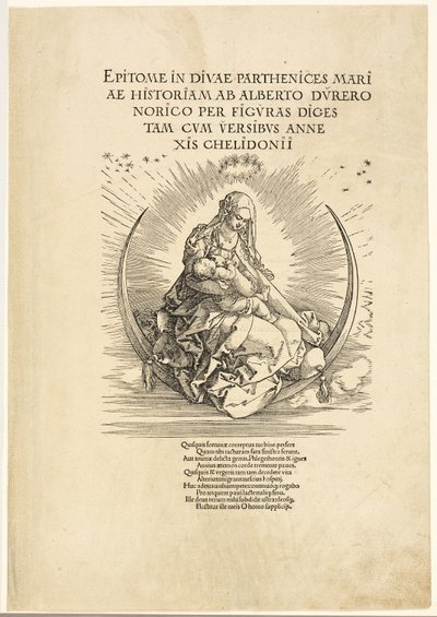 La Vergine sulla mezzaluna, da La vita della Vergine da Albrecht Dürer