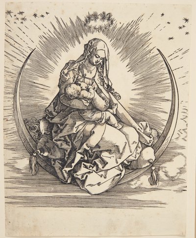 La Vergine sulla mezzaluna da Albrecht Dürer
