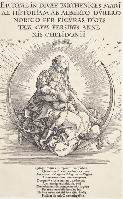 La Vergine sulla mezzaluna da Albrecht Dürer