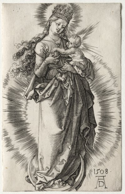 La Vergine con una corona stellata, 1508 da Albrecht Dürer