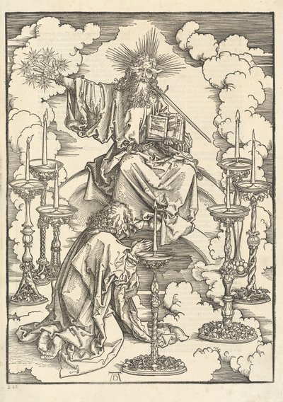 La visione dei sette candelabri da Albrecht Dürer