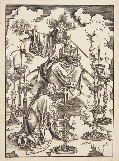 La visione dei sette candelabri da Albrecht Dürer