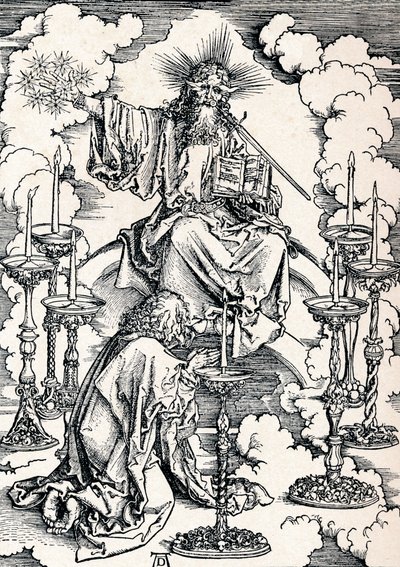 La visione dei sette candelabri, 1498 1906 da Albrecht Dürer