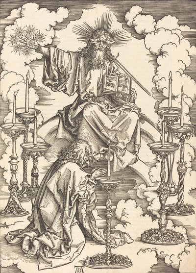 La visione dei sette candelabri da Albrecht Dürer
