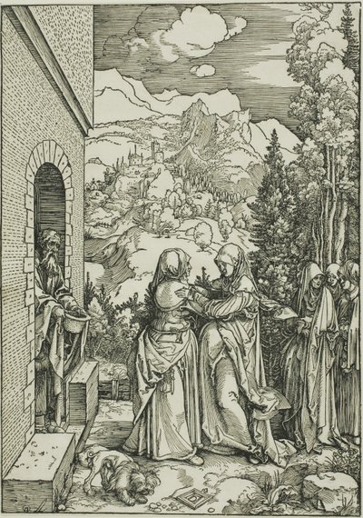 La Visitazione, dalla Vita della Vergine da Albrecht Dürer