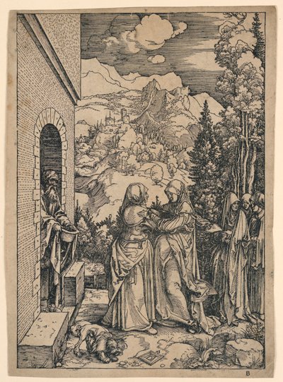 La Visitazione, da "La vita della Vergine" da Albrecht Dürer