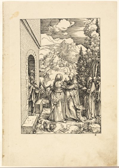 La Visitazione, dalla Vita della Vergine da Albrecht Dürer