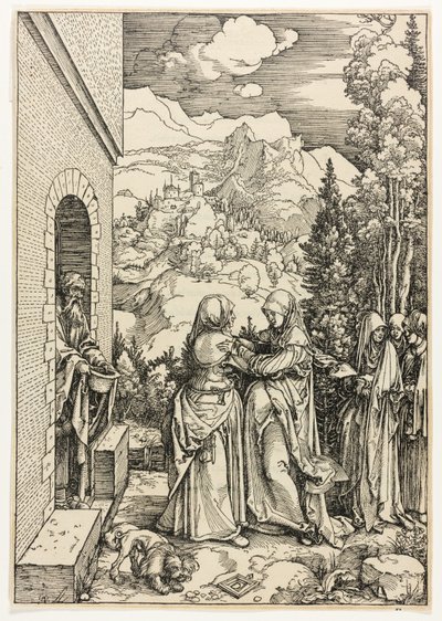 La Visitazione, dalla Vita della Vergine da Albrecht Dürer