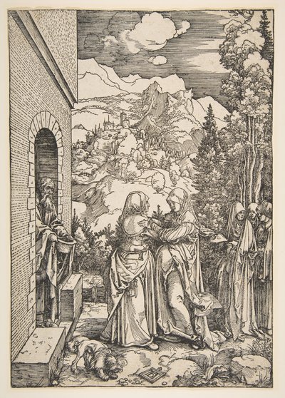 La Visitazione, dalla Vita della Vergine, 1503-4 da Albrecht Dürer