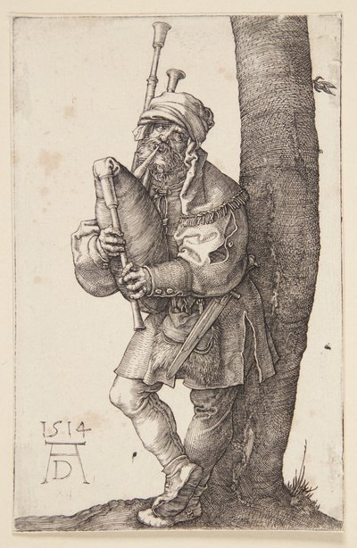 Il suonatore di cornamusa da Albrecht Dürer