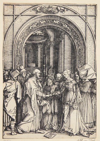 Il fidanzamento della Vergine da Albrecht Dürer