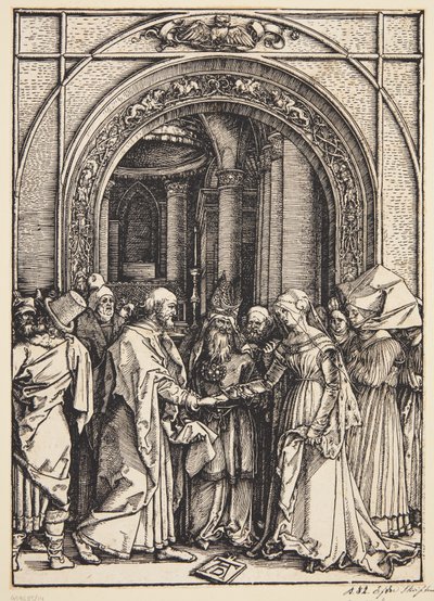 Il fidanzamento della Vergine da Albrecht Dürer