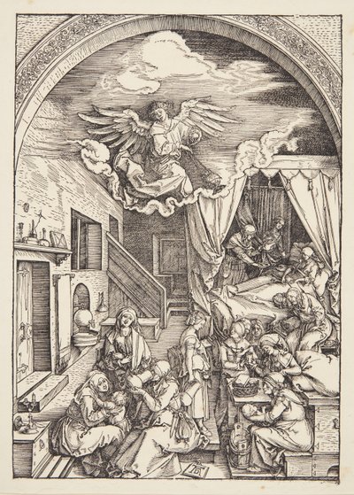 La nascita della Vergine da Albrecht Dürer