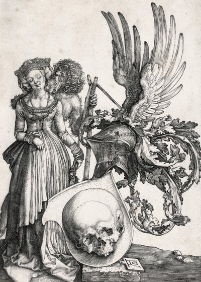 Lo stemma con il teschio, 1503 da Albrecht Dürer