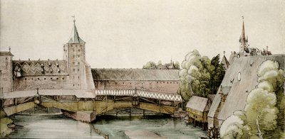 Il bacino di carenaggio a Hallertor a Norimberga da Albrecht Dürer
