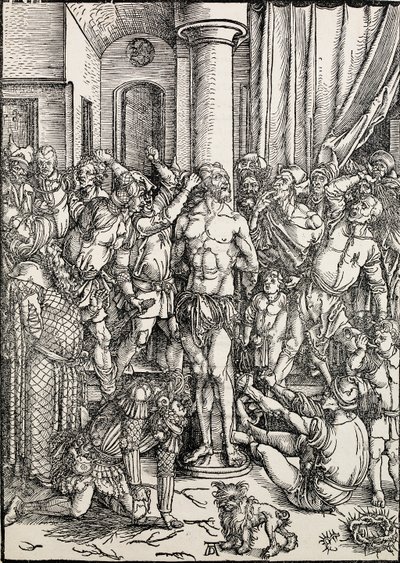 La flagellazione, c. 1496-97 da Albrecht Dürer
