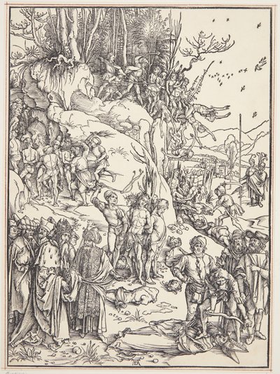Il martirio dei diecimila da Albrecht Dürer