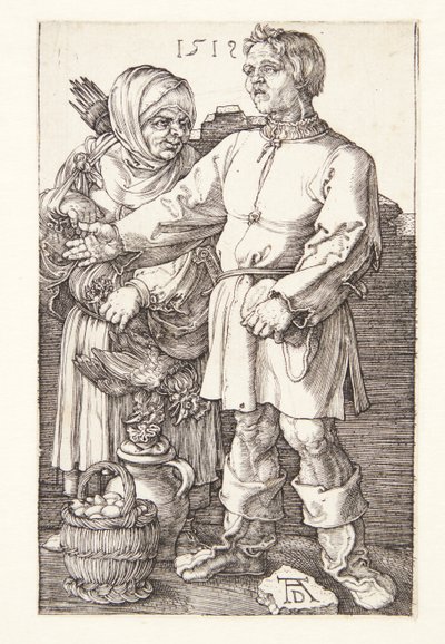 Il contadino e sua moglie al mercato da Albrecht Dürer