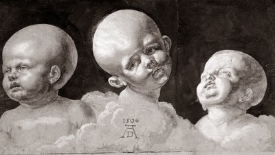 Tre teste di bambini da Albrecht Dürer