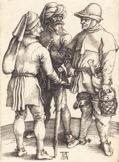Tre Contadini in Conversazione da Albrecht Dürer