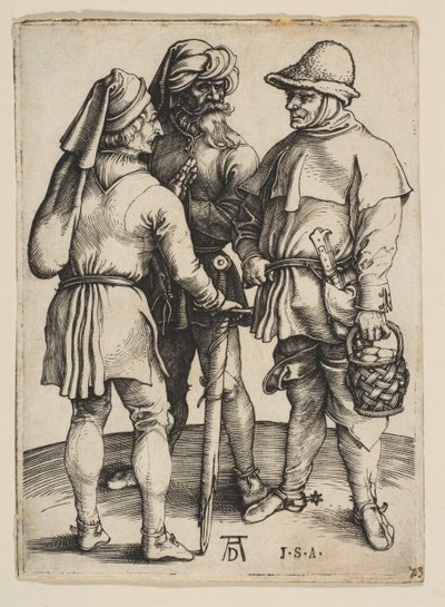 Tre Contadini in Conversazione da Albrecht Dürer