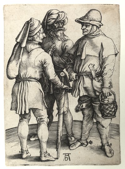 Tre contadini in conversazione, c.1497 da Albrecht Dürer