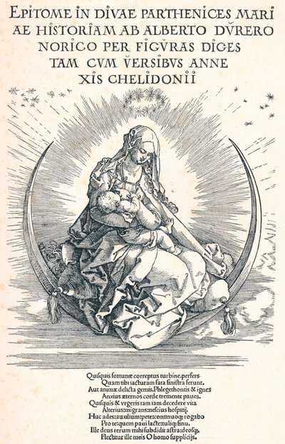 Pagina del titolo della Vita della Vergine, 1511 da Albrecht Dürer