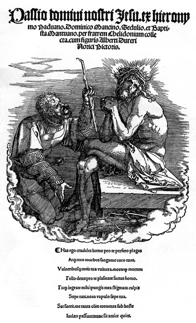 Pagina del titolo della serie La Grande Passione, 1510, 1936 da Albrecht Dürer