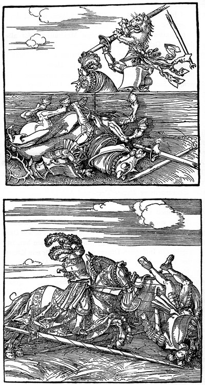 Scene di torneo, 1515-1516, 1936 da Albrecht Dürer