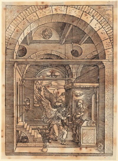 Il fidanzamento di Maria, foglio 7 della serie "La vita di Maria" da Albrecht Dürer