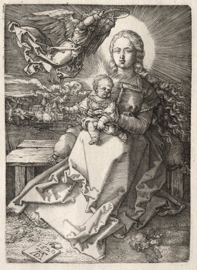 Vergine incoronata da un angelo, 1520 da Albrecht Dürer