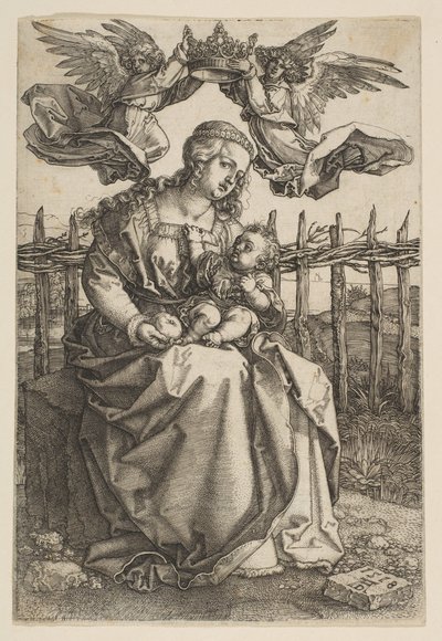 Vergine e Bambino incoronati da due angeli da Albrecht Dürer