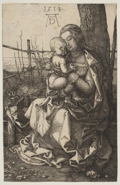 Vergine e Bambino seduti sotto un albero, 1513 da Albrecht Dürer