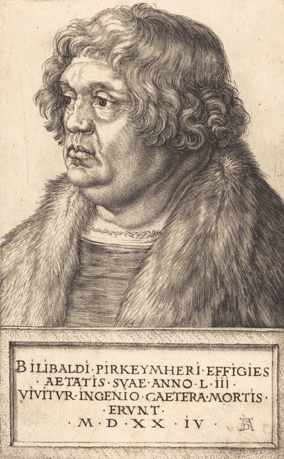Willibald Pirckheimer, 1524 da Albrecht Dürer