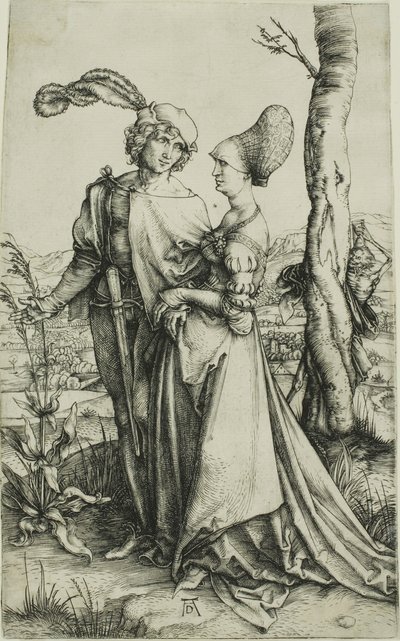 Giovane Coppia Minacciata dalla Morte (La Passeggiata) da Albrecht Dürer