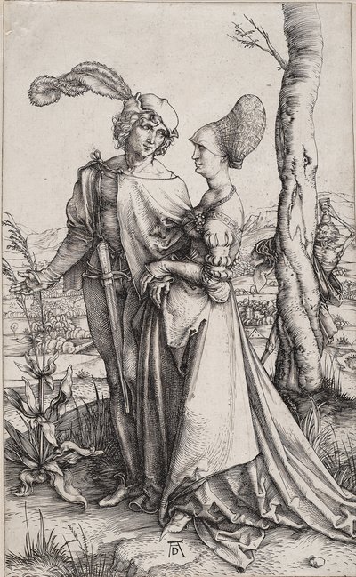 Giovane Coppia Minacciata dalla Morte La Passeggiata da Albrecht Dürer