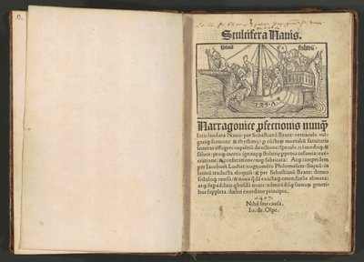 Stultifera navis (Nave dei folli) da Albrecht Dürer and Various Artists, Sebastian Brant