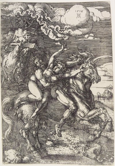 Rapimento su un unicorno da Albrecht Dürer