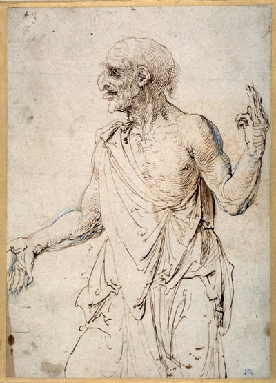 Un vecchio che gesticola da Albrecht Dürer