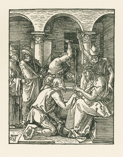 Cristo incoronato di spine, 1509 circa (xilografia) da Albrecht Dürer or Duerer