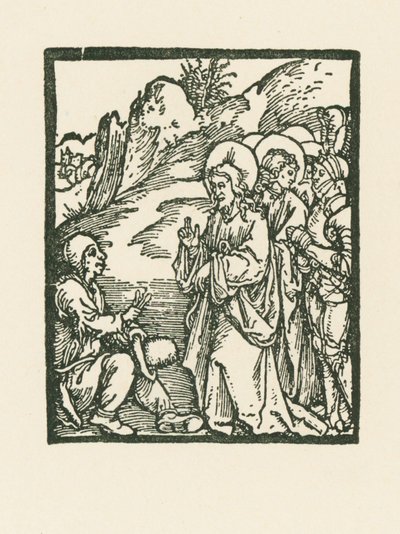 Cristo guarisce un lebbroso da Albrecht Dürer or Duerer