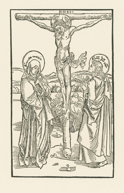 Cristo in croce con Maria Vergine e San Giovanni da Albrecht Dürer or Duerer