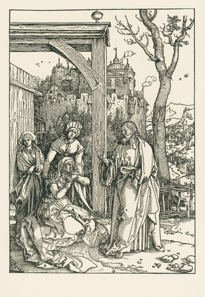 Cristo si congeda dalla Madre, 1504 circa (xilografia) da Albrecht Dürer or Duerer