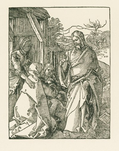 Cristo si congeda dalla Madre, 1508-09 circa (xilografia) da Albrecht Dürer or Duerer